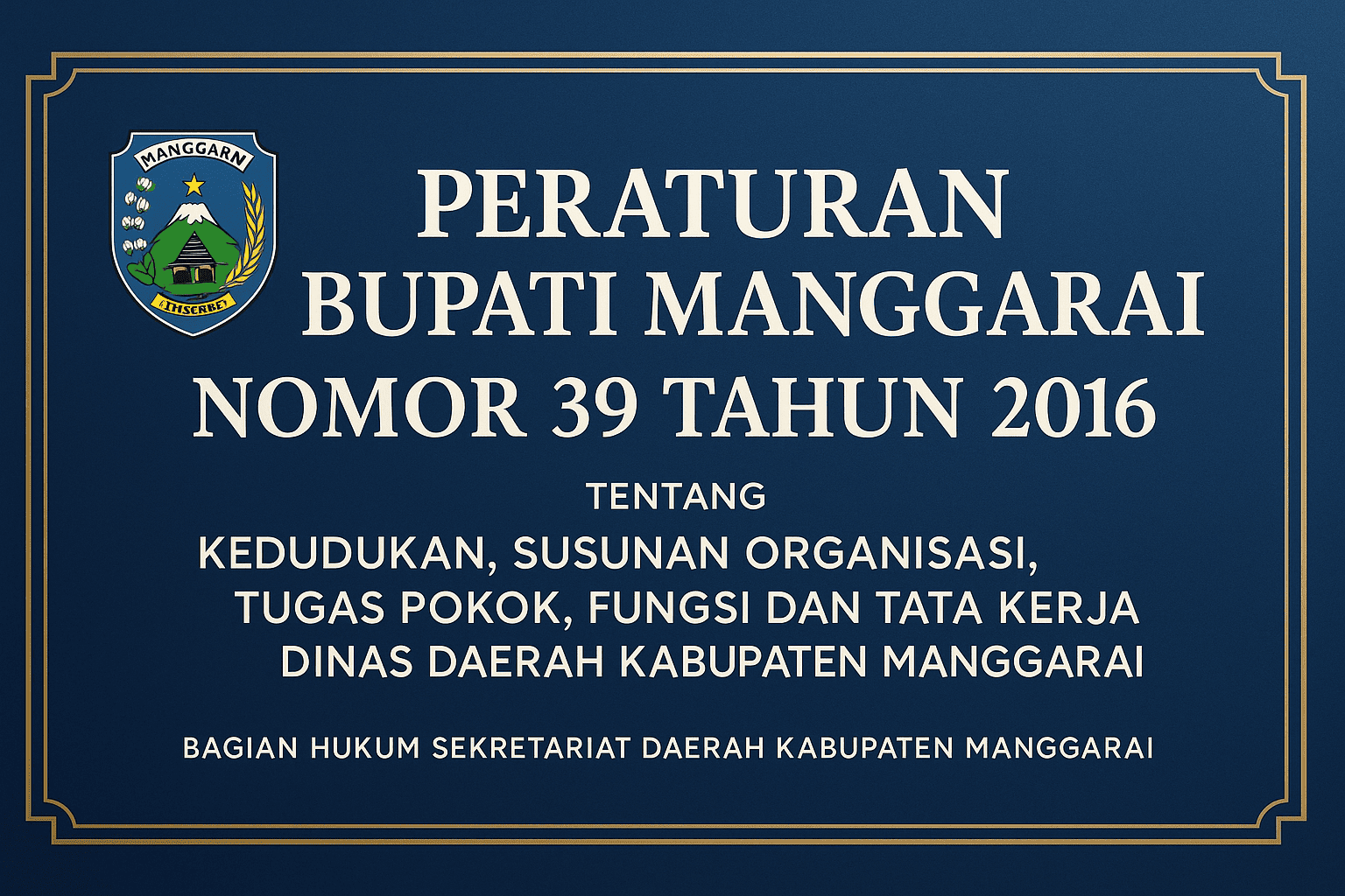 PERBUP 39 2016